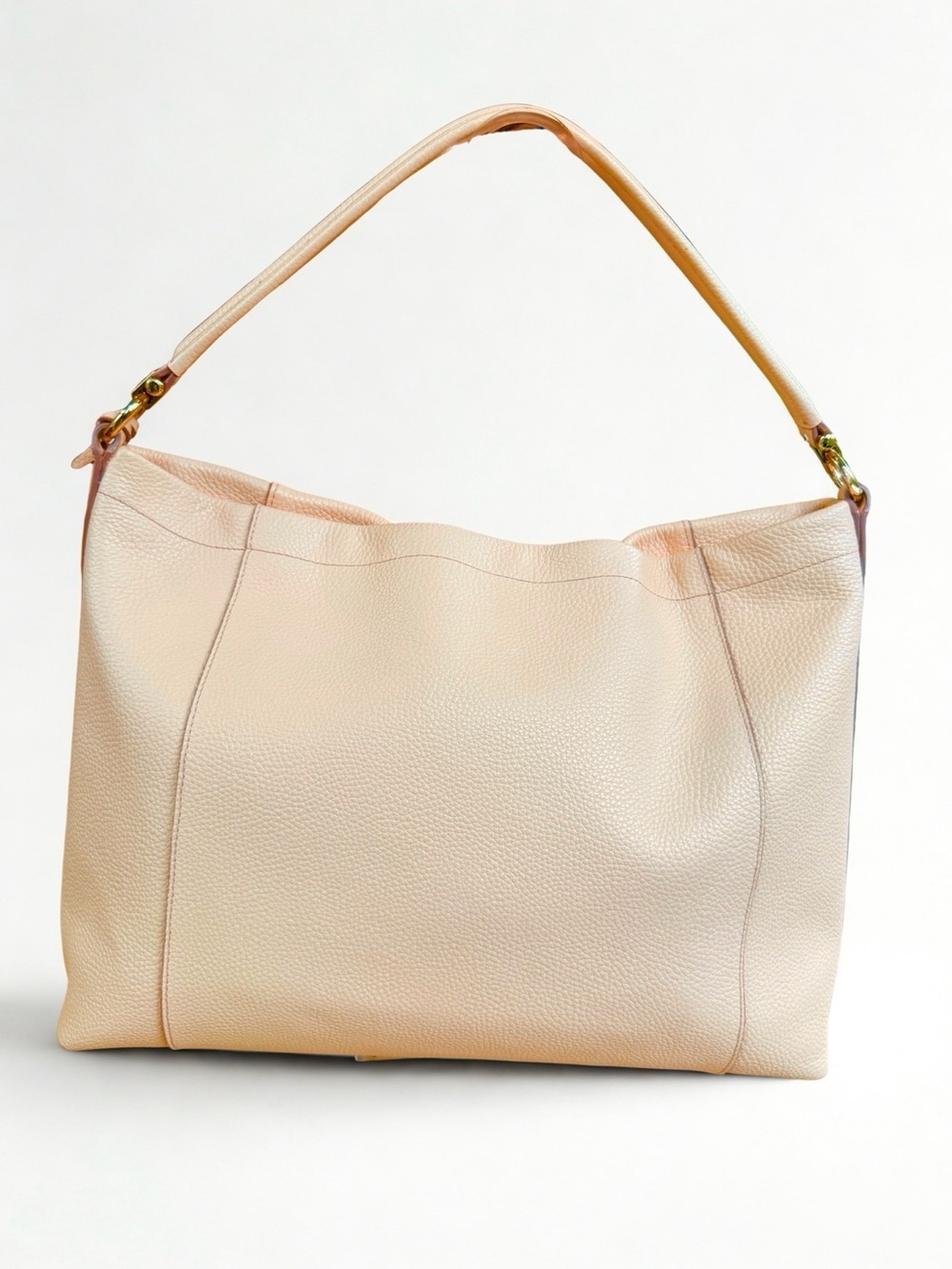 Coach Blush Pink Pebble Leather Hobo 2-way Shoulder Bag- Very Good Condition - Picture 4 of 9